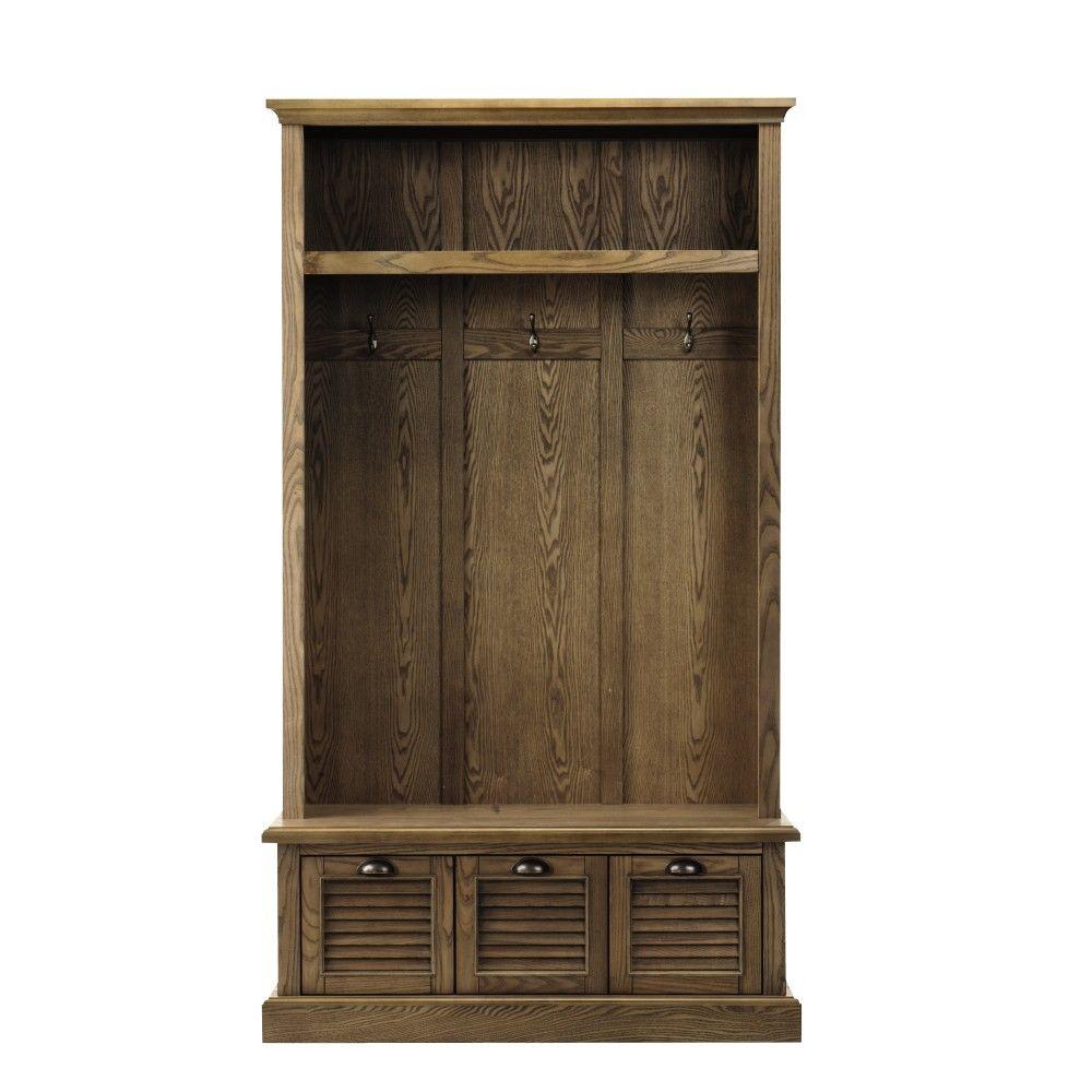 Home Decorators Collection Shutter 42 Hall Tree W Drawers