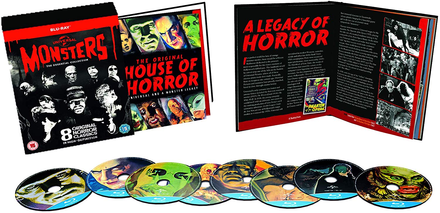 Universal Monsters: The Essential Collection (8-Disc Region-Free Blu-ray)