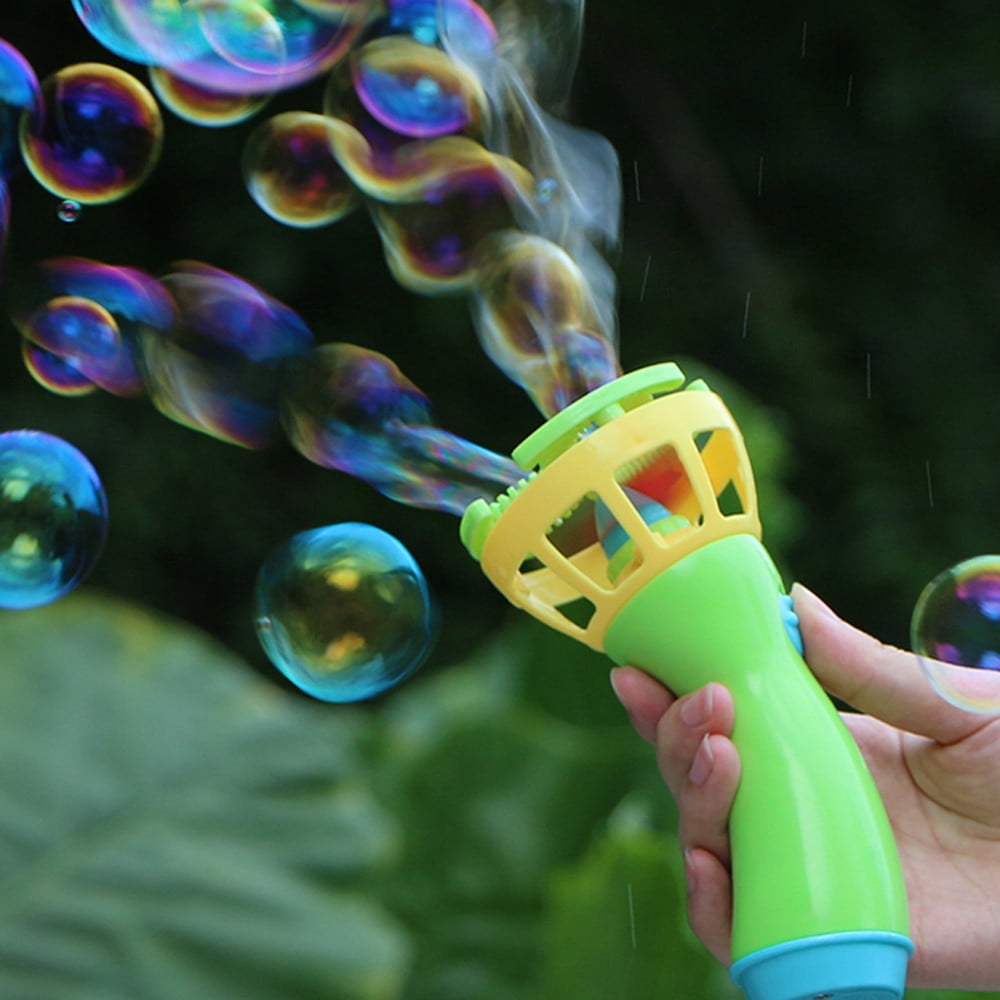 Gifts for Kids Deals! Electric Bubble Wands Machine Bubble Maker Automatic Blower Outdoor Toy for Kids $1.69