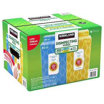Kirkland Signature Disinfecting Wipes, Variety Pack, 304-count COSTCO