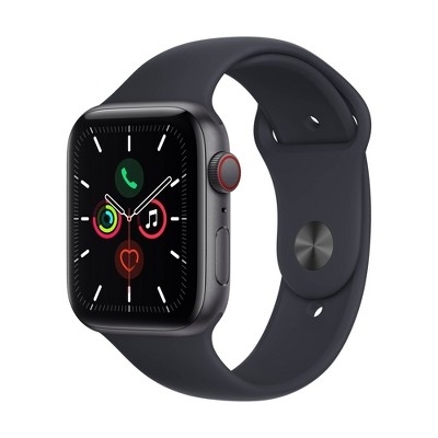 Apple Watch SE GPS + Cellular 40mm Space Gray Aluminum Case with Midnight Sport Band - $256.49