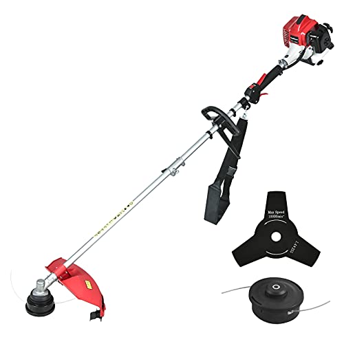 PowerSmart String Trimmer & Edger, 2 Stroke Weed Wacker with Straight Shaft, 25.4CC Gas Powered Weed Eater with 16" Cutting Path $146.99