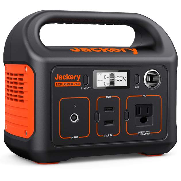 Jackery Portable Power Station Explorer 240 Black Friday 20% Off $159.99 Shipped 240Wh Backup Lithium Battery, 110V/200W Pure Sine Wave AC Outlet, Outdoors Camping Travel Hunting