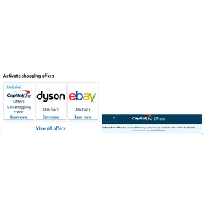 Capital One Offers - Credit Card - $30 Cash Back If A Offer Is Used