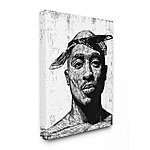 Stupell Home Décor Tupac West Coast 2Pac Famous People Portrait Canvas Wall Art by Neil Shigley $37.56 + Free Shipping