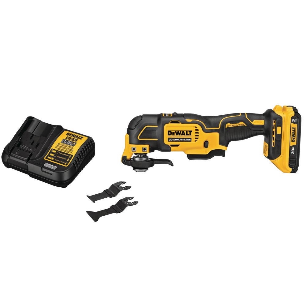 Home Depot 99 Dewalt 20 Volt Max Lithium Ion Cordless Brushless Oscillating Tool Kit With 1 2 0ah Battery Charger Dcs354d1