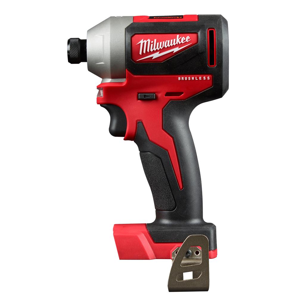 M18 18-Volt Lithium-Ion Brushless Cordless 1/4 in. Impact Driver Kit B&M only $99