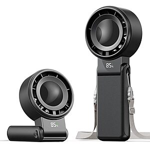 Amazon - 4000mAh Rechargeable Portable Handheld Mini Fan - $9.99