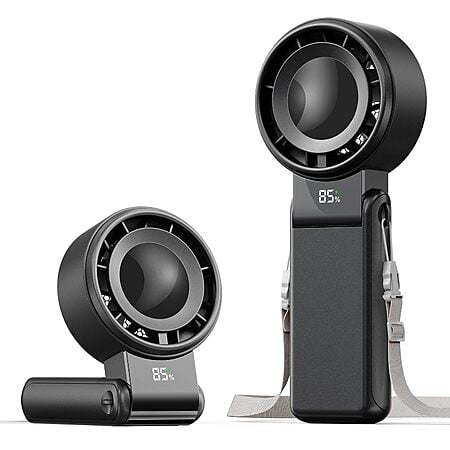 Amazon - 4000mAh Rechargeable Portable Handheld Mini Fan - $9.99