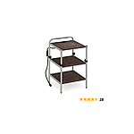 LINSY HOME End Table with Charging Station for Sofa, Height Adjustable 3-Tier Small Side Table with Storage Shelf for Small Spaces, Wood Nightstand Bed Side Table with St - $19.99