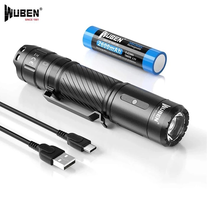 WUBEN C3 LED Flashlight Type-C Rechargeable High-powerful Troch Light 1200LM $17.99