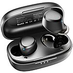 $15.29 TOZO A1 Mini Wireless Earbuds Bluetooth 5.3 in Ear Light-Weight Headphones Built-in Microphone, IPX5 Waterproof, Immersive Premium Sound Long Distance Connection Headset wit