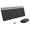 Logitech MK470 Slim Wireless Keyboard and Mouse Combo, with USB Receiver $20