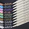 PuTwo Metallic Markers, 10 Assorted Colors, Fine Tip, Waterproof at Amazon $2