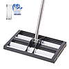 VEVOR Updated Lawn Leveling Rake with Roller, 17" x 10" with 63.4" Adjustable Handle $28