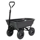 Gorilla Carts GOR4PS 600-lb. Poly Garden Dump Cart with 10" Tires $73