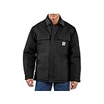 Carhartt Mens Loose Fit Firm Duck Insulated Utility Outerwear, Black, Medium $70