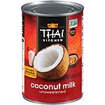 Thai Kitchen Gluten Free Unsweetened Coconut Milk, 13.66 fl oz (Pack of 12) $7.82