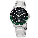 Tissot Seastar 1000 Quartz GMT Black Dial Sorite Bezel 40mm Men's Watch $425