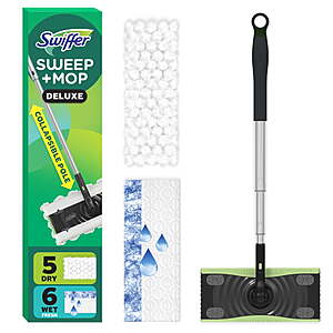 Swiffer Sweep and Mop Deluxe, 2-in-1 Floor Mopping and Sweeping Kit + $5 Walmart Cash $22.24