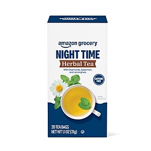20-Count Amazon Grocery Night Time Herbal Tea Bags https://static.slickdealscdn.com/attachment/2/9/0/9/7/3/8/5/300x300/18680935.thumb.30 w/ Subscribe & Save