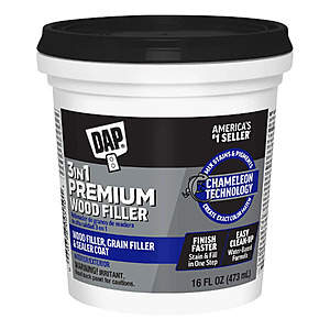 Prime Members: 16-oz DAP Products Premium Wood Filler (White) $8.35 & More + Free Shipping
