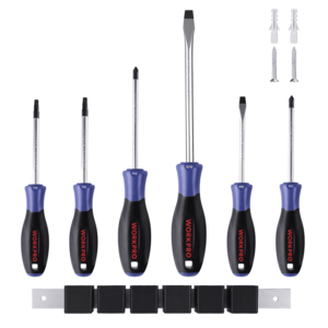 WORKPRO 6-Piece Magnetic Screwdrivers Set with Organizer $8.69