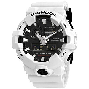G-Shock 월드 타임 블랙 다이얼 남성용 아날로그-디지털 시계, GA-700-7ACR $65.55