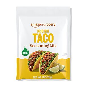 Amazon Grocery,Taco Seasoning Mix,Mild Heat,1 Oz $0.52