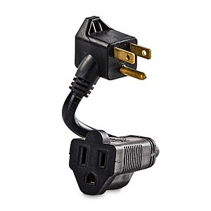 6" CyberPower GC201 Heavy-Duty Extension Cord w/ 2x Grounded Outlets $2.40 