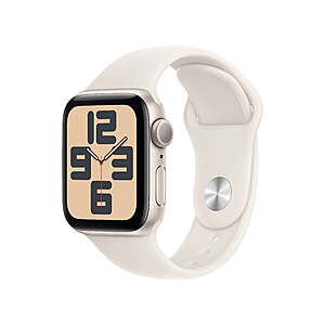 Apple Watch SE (2nd Gen) [GPS 40mm] Smartwatch with Starlight Aluminum Case with Starlight Sport Band $129 at Walmart