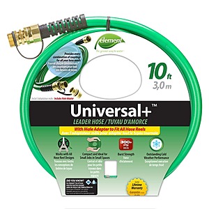 Home Depot Clearance: Element Universal+ 1/2 in. x 10 ft. Heavy Duty Leader Hose $14
