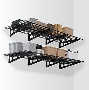 WORKPRO Garage 2-Tiers Metal 12.99"W Storage Shelves $100