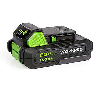 WORKPRO 20V 2.0Ah Lithium-ion Battery $18.8