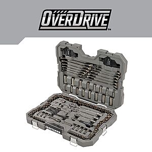 CRAFTSMAN OVERDRIVE 154-Piece Metric and SAE Mechanics Tool Set with Hard Case