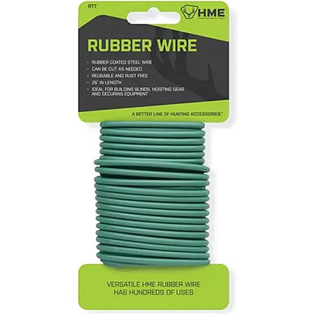 HME Rubber Twist Tie, Reusable Rust-Free Rubber Wire, 25 ft $2.50