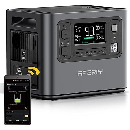 AFERIY P210 Portable Power Station 2400W, 2048Wh $599