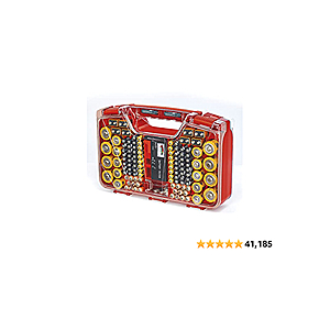 Ontel Battery Daddy 180 Battery Organizer and Storage Case with Tester, 1  Count, As Seen on TV