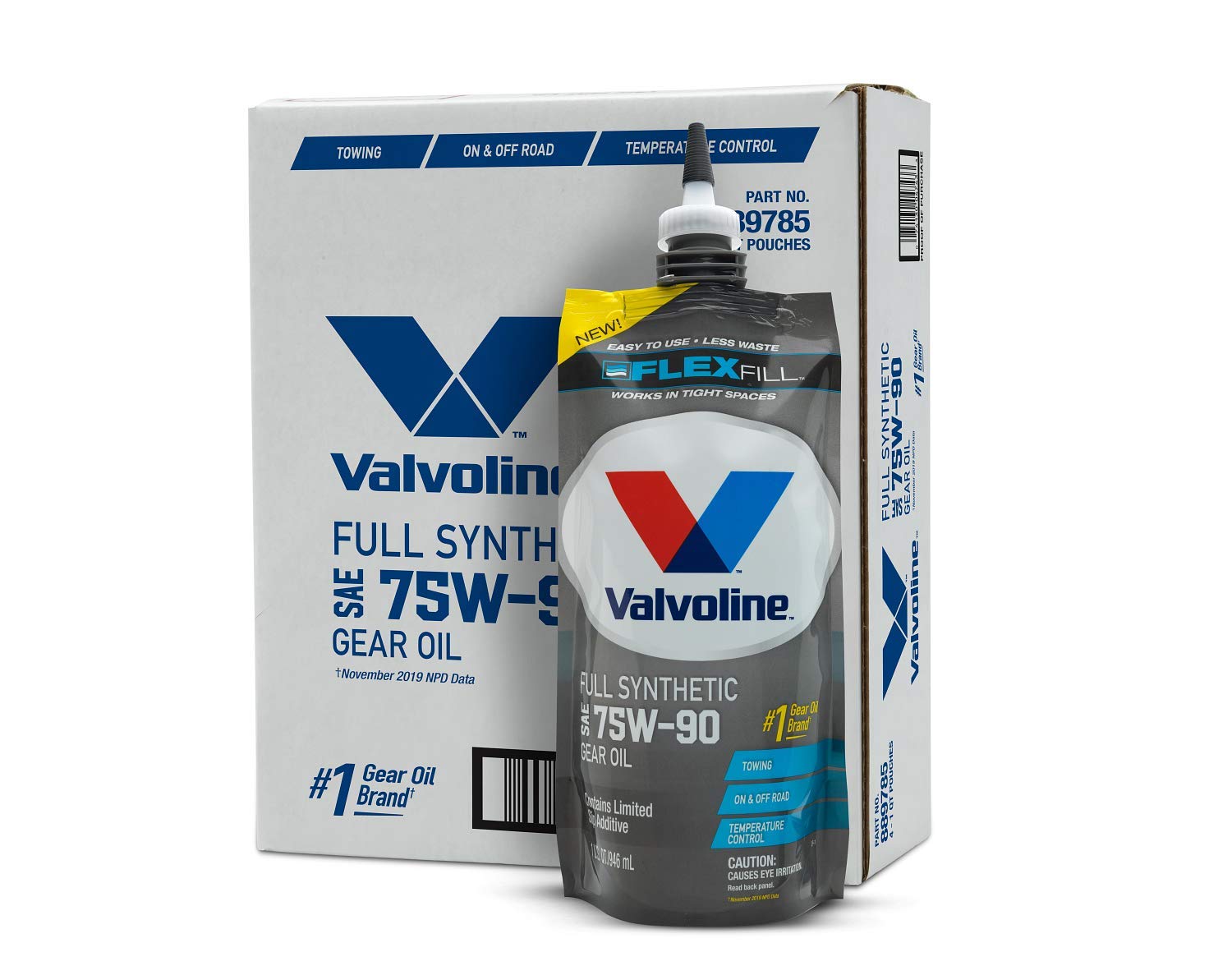 Valvoline Flexfill SAE 75W-90 Full Synthetic Gear Oil 1 QT, Case of 4 $49.75