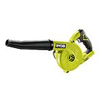 -1 Day Sale- RYOBI ONE+ 18 Volt Compact Blower ($25 + $10 Shipping) $24.99
