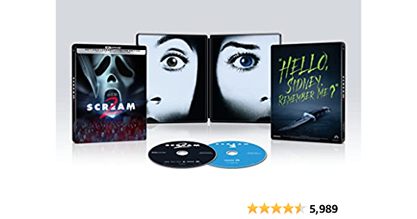 Scream 2 Limited Edition Steelbook [4K UHD] - $27.99