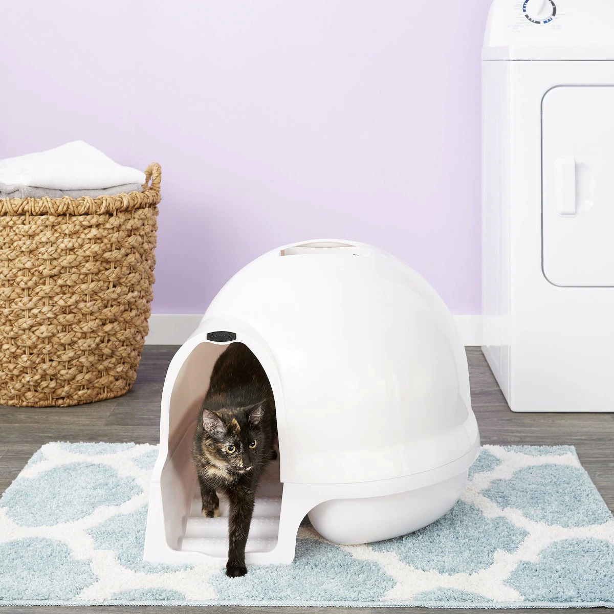Booda Dome Cleanstep Litter Box & Fresh Step Outstretch Febreze Clumping Clay Cat Litter New Customers only $30