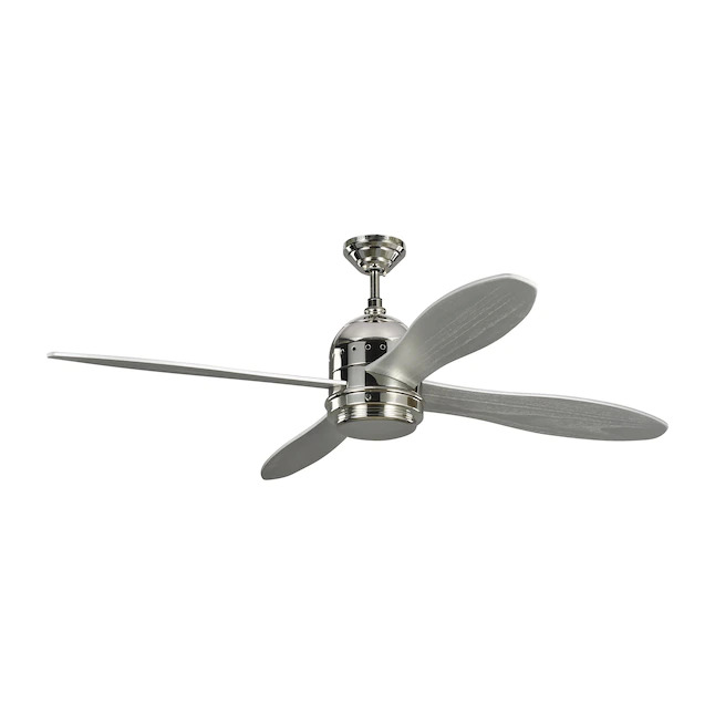 Monte Carlo Metograph 56-in Frosted Clear LED Indoor Ceiling Fan with Light Remote (4-Blade) $196