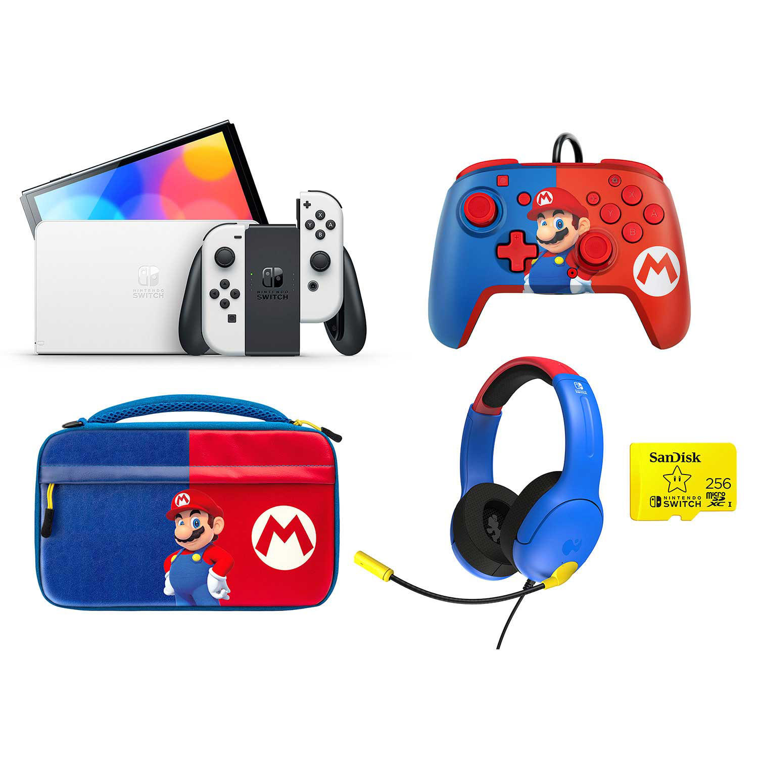 Sam's Club Members: Nintendo Switch OLED Mario Bundle w/ Headset & More
