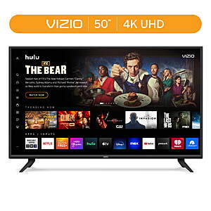 50" VIZIO · $167 · YMMV Walmart B&M Clearance.· Class V-Series 4K UHD LED Smart TV V505-J09