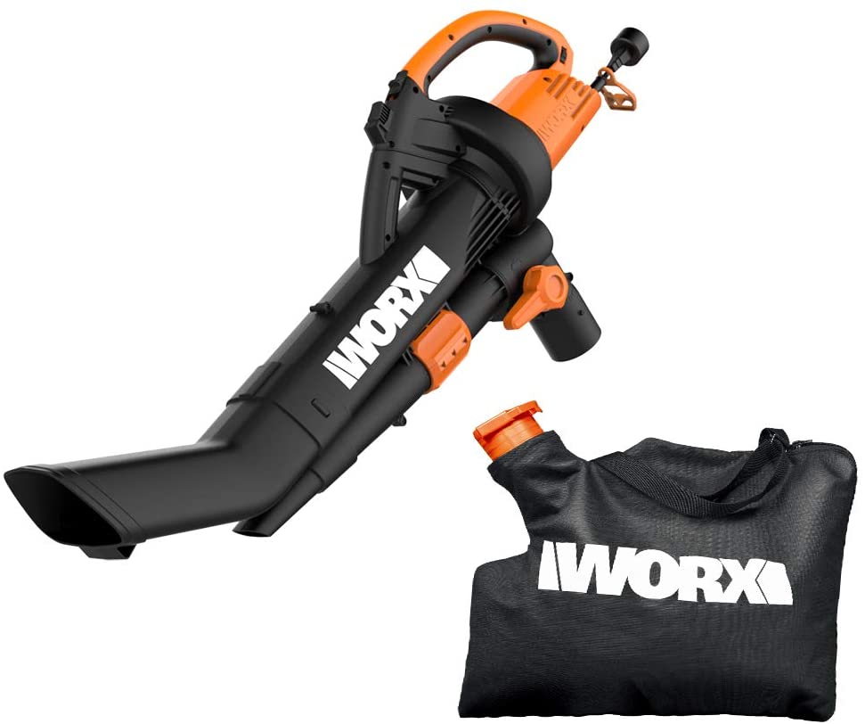 WORX WG509 12 Amp TRIVAC 3-in-1 Electric Leaf Blower with All Metal Mulching System $89.98 at Amazon