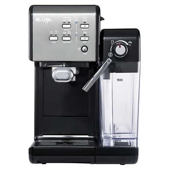 Mr. Coffee One-Touch CoffeeHouse Espresso and Cappuccino Machine, Dark Stainless - $169.99