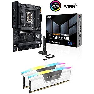 ASUS TUF GAMING Z890-PLUS WIFI Motherboard + 32GB Corsair RAM + Star Wars: Outlaw GE $200 + Free Shipping