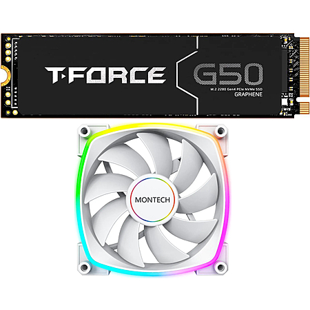 4TB Team Group T-FORCE G50 M.2 2280 PCIe 4.0 x4 TLC Solid State Drive + Montech AX 140 ARGB Fan $185.97 @ NewEgg