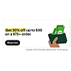 Grubhub grocery purchase powered by instacart 30% off upto $30 on $75+ order